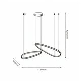 solea 17 visilica 48W 3000/4000/6000K crna  solea 17 visilica 48W 3000/4000/6000K crna Slike