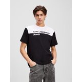 Karl Lagerfeld jeans Majica crna / bijela | shoptok.hr