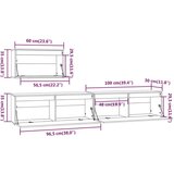 TV omarica 3 kosi trdna borovina, (20730090) | Shoptok.si