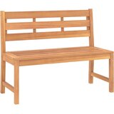  3-dijelni vrtni blagovaonski set od masivne tikovine Smeđa 140 cm table length | shoptok.hr