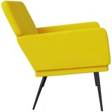  Klupa žuta 108 x 79 x 79 cm baršunasta | shoptok.hr