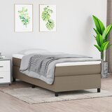 The Living Store Box spring postelja z vzmetnico taupe 80x200 cm blago - Box Spring Postelja, (21513257) Cene