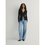 Reserved kavbojke wide leg - modra Cene