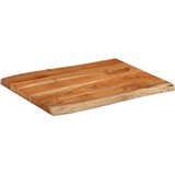 Stolna ploča 90x60x3,8 cm pravokutna bagremovo drvo živi rub | shoptok.hr