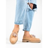 W. POTOCKI Beige women's suede loafers Potocki | Shoptok.si