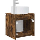  Umivaonik s policom za zid Dimljeni hrast 49,5 x 44,5 x 65,5 cm | shoptok.hr