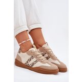 Boto Women's Sneakers Made Of Eco Suede Leopard Beige Satylies | Eponuda.ba