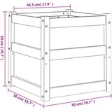 vidaXL Vrtna sadilica 50 x 50 x 50 cm od masivne borovine | shoptok.hr