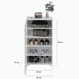 XXXL Garderobna Omara Linus, 3-Delna V Beli Barvi | Shoptok.si