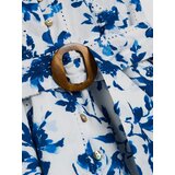 Sinsay Pamučna mini haljina s cvjetnim uzorkom i pojasom | shoptok.hr