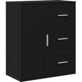 vidaXL Strani šal Črni hrast 60 x 31 x 70 cm Konstruiran les | Shoptok.si