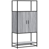 Maison Chic Visoka omara - Komoda - Predalnik siva sonoma 68x35x139 cm inženirski les in kovina, (21719166) Cene
