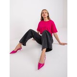 BASIC Feel Good T-shirt-RV-TS-7541.06-fuchsia | Shoptok.si