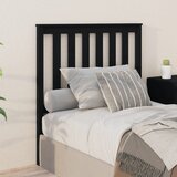  Uzglavlje za krevet crno 96 x 6 x 101 cm od masivne borovine | Eponuda.com