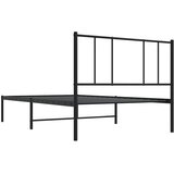  Metalni okvir za krevet s uzglavljem crni 90x190 cm | Eponuda.ba