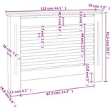  Pokrovi za radijator 2 kom bijeli 112 x 19 x 81,5 cm MDF | shoptok.hr