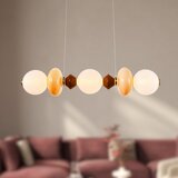  LED luster na sajli FLORES LED/20W/230V zlatna/narandžasta/braon | Eponuda.com