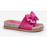 Boto FK1 Women's Platform Slides with Bow Fuchsia Aflia | Shoptok.si