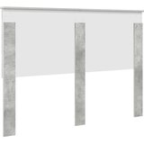  Uzglavlje s uzglavljem Betonski sivi 140 cm Konstruirano drvo | shoptok.hr