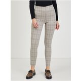 Orsay Beige ladies shortened checked trousers - Ladies Cijene