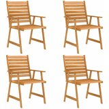  5-dijelni vrtni blagovaonski set od masivnog bagremovog drva Smeđa | Shoptok.si