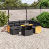 vidaXL 8-dijelni set vrtnih sofa od poliratana s jastucima crni | shoptok.hr