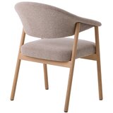 Unique Furniture Bež blagovaonske stolice u setu s naslonima za ruke 2 kom od punog hrasta Elk – | shoptok.hr