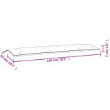  Jastuk za vrtnu klupu ružičasti 180 x 50 x 7 cm tkanina Oxford | shoptok.hr