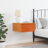  Noćni ormarić montiran na zid Voštano smeđa 37 x 35 x 18.5 cm | shoptok.hr