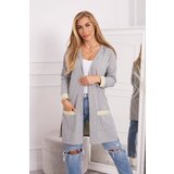 Kesi Two-tone cape with hood yellow+gray | shoptok.hr