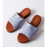 Gemre Blue sandals with openwork upper Idabel | Shoptok.si