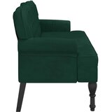  Klupa s naslonom tamnozelena 119,5 x 64,5 x 75 cm baršunasta | Eponuda.com