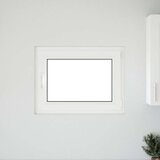  Okno za klet RISOR 80 x 70 cm PVC in steklo Bela, (5000215181) | Shoptok.si