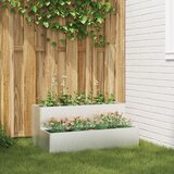 vidaXL Vrtni sadilnik Nerjaveče jeklo 100 x 60 x 45 cm Trajno Sadilnik | Shoptok.si