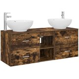  Set namještaja za kupaonicu 3 kom. Dimljeni hrast | shoptok.hr