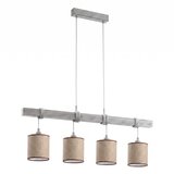Brilagi LED luster na sajli NUBILA 4xE27/60W/230V siva/smeđa | Eponuda.com
