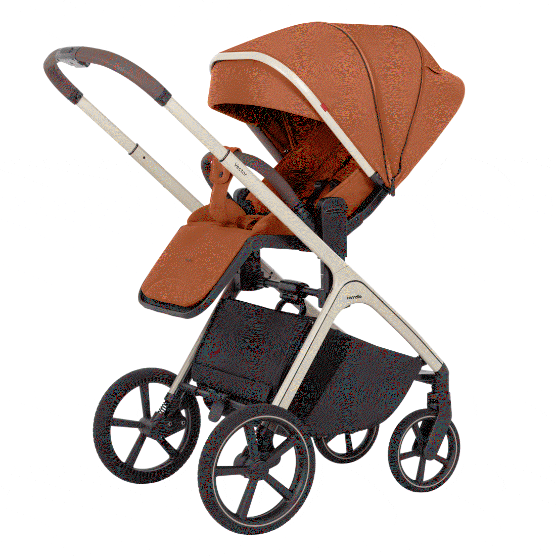 Carrello Otroški voziček 2v1 Vector CRL-6550 Coral Zelena | Shoptok.si
