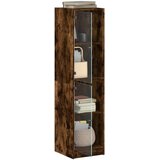  Visoka komoda sa staklenim vratima boja hrasta 35 x 37 x 142 cm | Eponuda.com