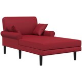 vidaXL Šezlong Vinska crvena Umjetna koža - boja crnog vina | shoptok.hr