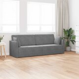  Podni kauč na razvlačenje Tamno siva 213 x 70 x 77 cm Baršun | shoptok.hr