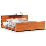 Maison Chic Posteljni okvir - Dvoposteljna postelja - Zakonska postelja brez vzmetnice vošč. rjav 180x200 cm borovina-J4588, (21774267) | Shoptok.si
