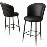 Hanah home set 4 barske stolice uras black | ePonuda.com
