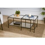 Hanah home Sevay - Black Black Coffee Table Set