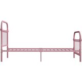 vidaXL Okvir za krevet ružičasti metalni 90 x 200 cm | shoptok.hr