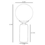 Opviq 8900-1 whiteblackwalnut table lamp | ePonuda.com