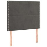 Box spring krevet s madracem tamnosivi 100x200 cm baršunasti | shoptok.hr