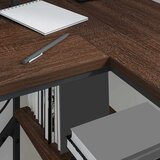  Stol s policom Smeđi hrast 120 x 79 x 86,5 cm Konstruirano drvo | shoptok.hr