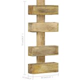  Zidni stalak za časopise 30 x 11 x 72 cm od masivnog drva manga | shoptok.hr