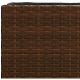  Vrtna sadilica s 2 posude smeđa 90 x 20 x 40 cm od poliratana | shoptok.hr