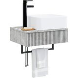  Zidni sudoper Betonska siva 50 x 41 x 39 cm Konstruirano drvo | shoptok.hr